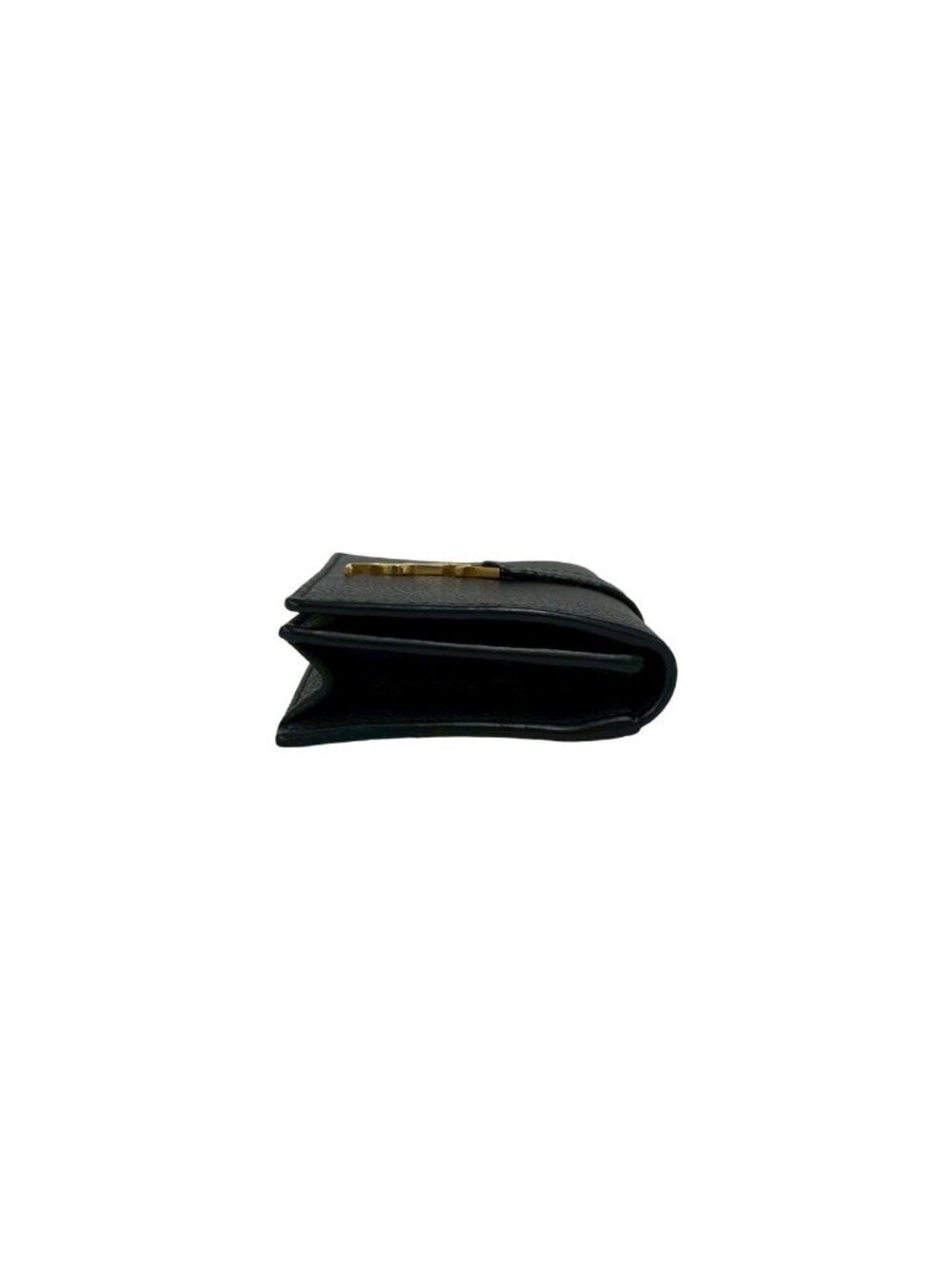 Saint Laurent YSL Cassandra Logo Leather Card Case Business Holder Black - Picture 5 of 9